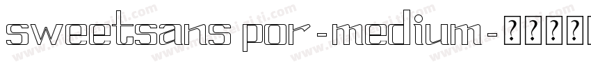 sweetsans por-medium字体转换
